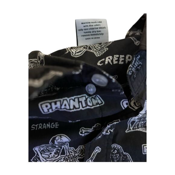 Creepy Co Button Down Shirt Mens 4XL Vintage Horror Comics Printed Hawaiian - Picture 3 of 10